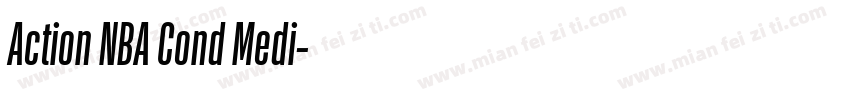 Action NBA Cond Medi字体转换